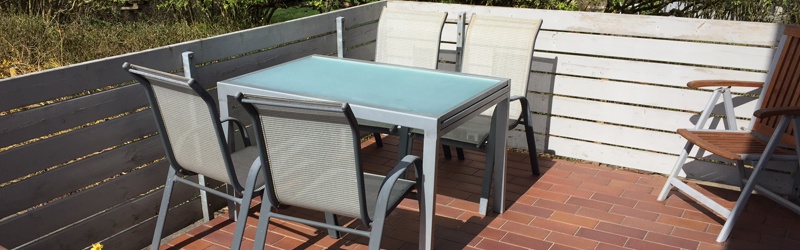 Spiseområde på terrasse i Dagtilbuddet