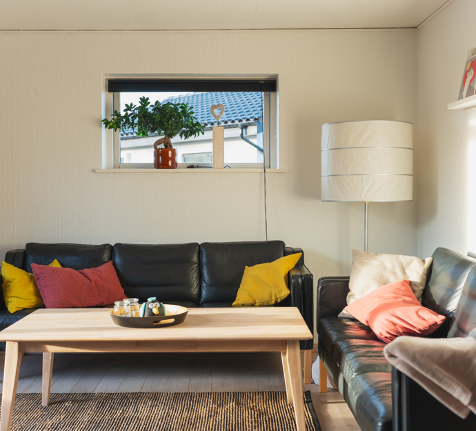 Sofagruppen i stuen